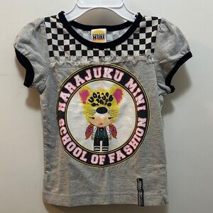 Harajuku Mini School Of Fashion Gray Kids T-Shirt Size 2T
